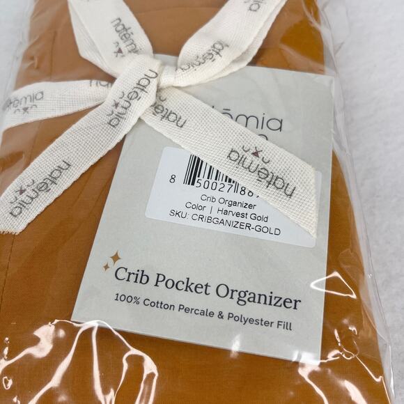 Natemia Crib Bed Pocket Organizer Harvest Gold New - Picture 11 of 11